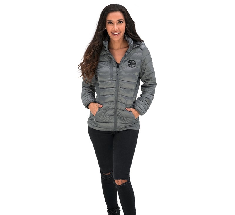 River Mark Full-zip Puffer Womens Jacket