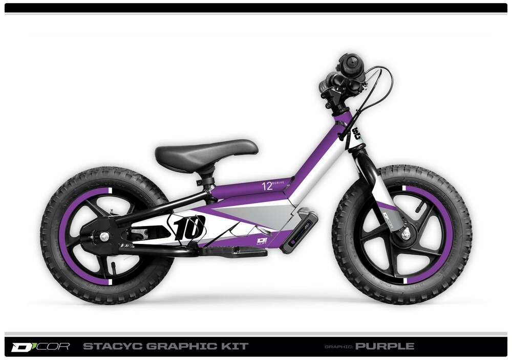 Purple Stacyc Graphics Kit for 16in. Brushless