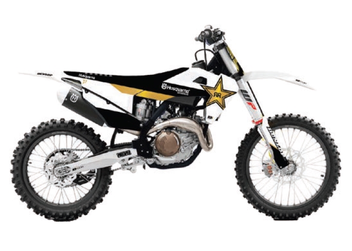 2023 Husqvarna Rockstar Graphics Complete Kit - White