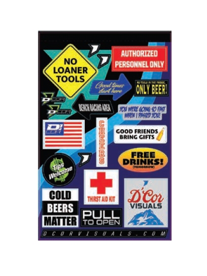 Kids Decal Sheets - Fridge Kit