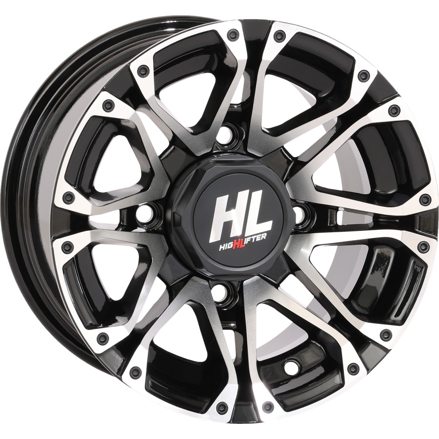 HL4 Front/Rear Wheel - 12x7 - 4+3 Offset - 4/110 - Gloss Black/Machined
