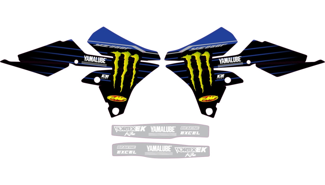 2022 Star Racing Yamaha Graphics Kit - Black