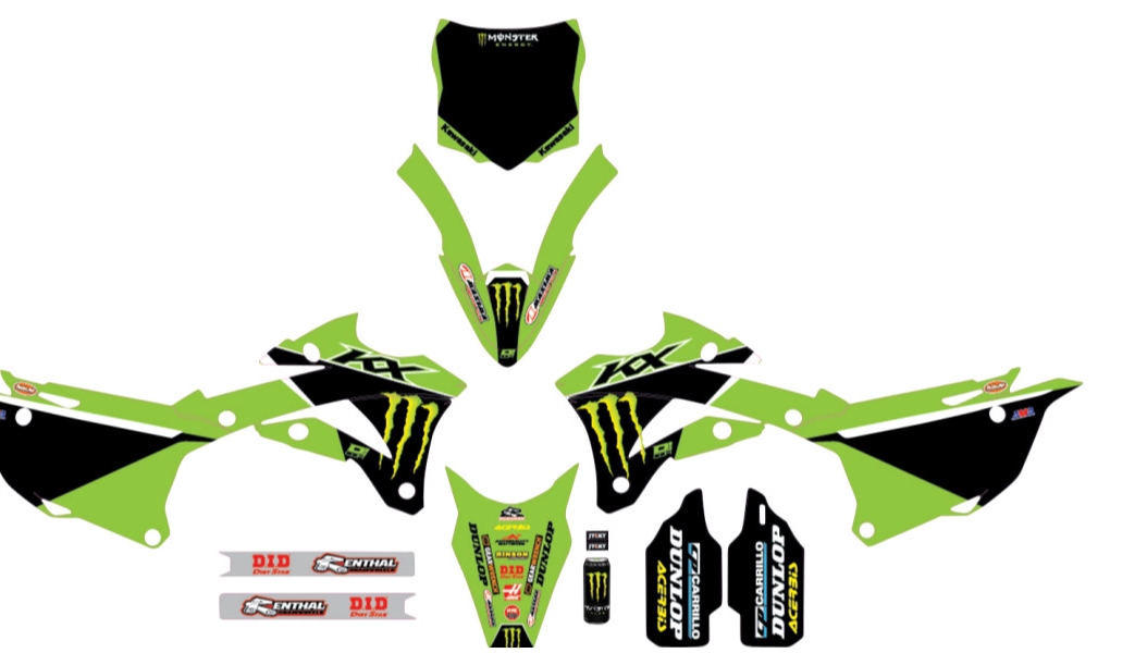 2022 Monster Energy Kawasaki Complete Kit - Black