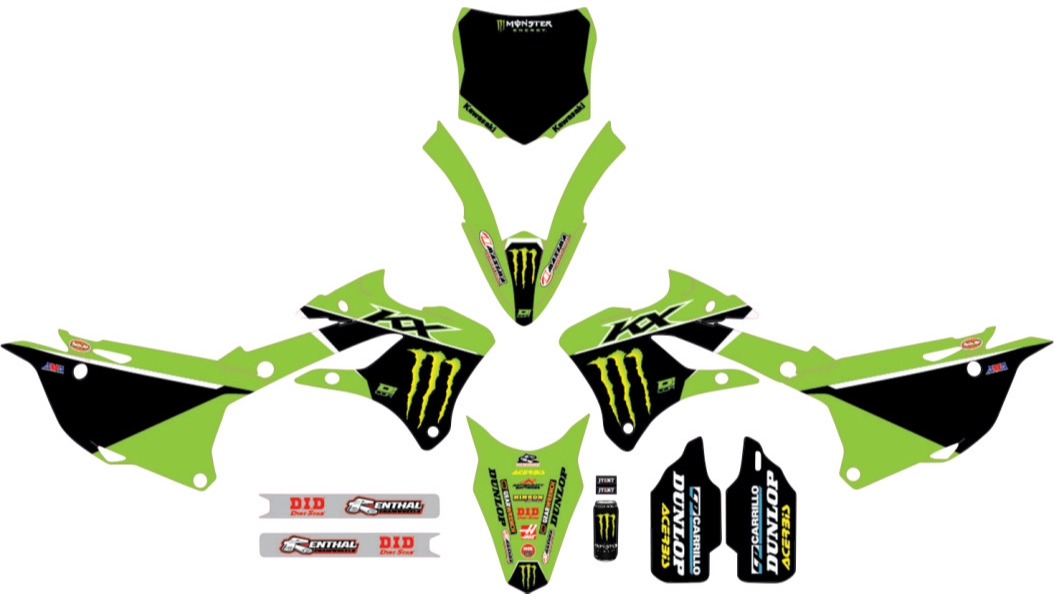 2022 Monster Energy Kawasaki Complete Kit - Black