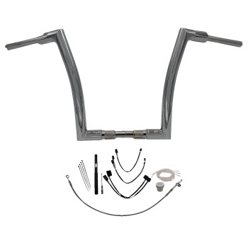 1-1/2in. EZ Install Flat Top Handlebar Kit - Chrome