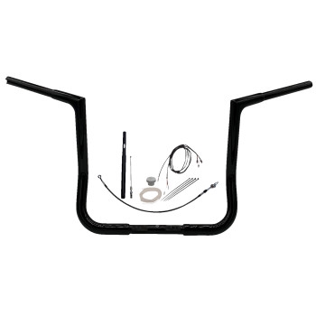 1-1/4in. EZ Install Flat Top Handlebar Kit - Black