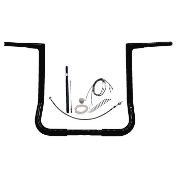 1-1/4in. EZ Install Flat Top Handlebar Kit - Black