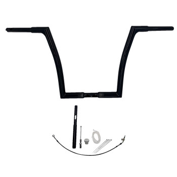 1-1/4in. EZ Install Flat Top Handlebar Kit - Black
