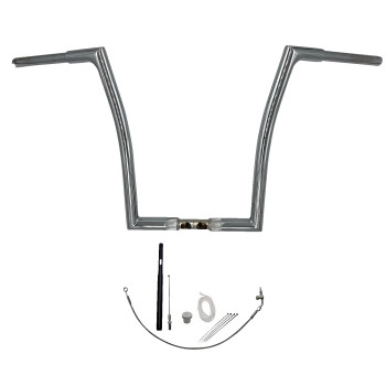 1-1/4in. EZ Install Flat Top Handlebar Kit - Chrome