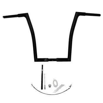 1-1/4in. EZ Install Flat Top Handlebar Kit - Black