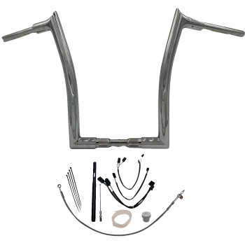 1-1/2in. EZ Install Pointed Top Handlebar Kit - Chrome