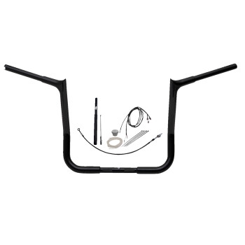1-1/4in. EZ Install Pointed Top Handlebar Kit - Black