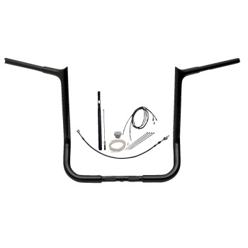 1-1/4in. EZ Install Pointed Top Handlebar Kit - Black