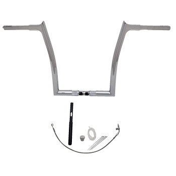 1-1/4in. EZ Install Pointed Top Handlebar Kit - Chrome