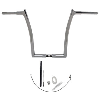 1-1/4in. EZ Install Pointed Top Handlebar Kit - Chrome