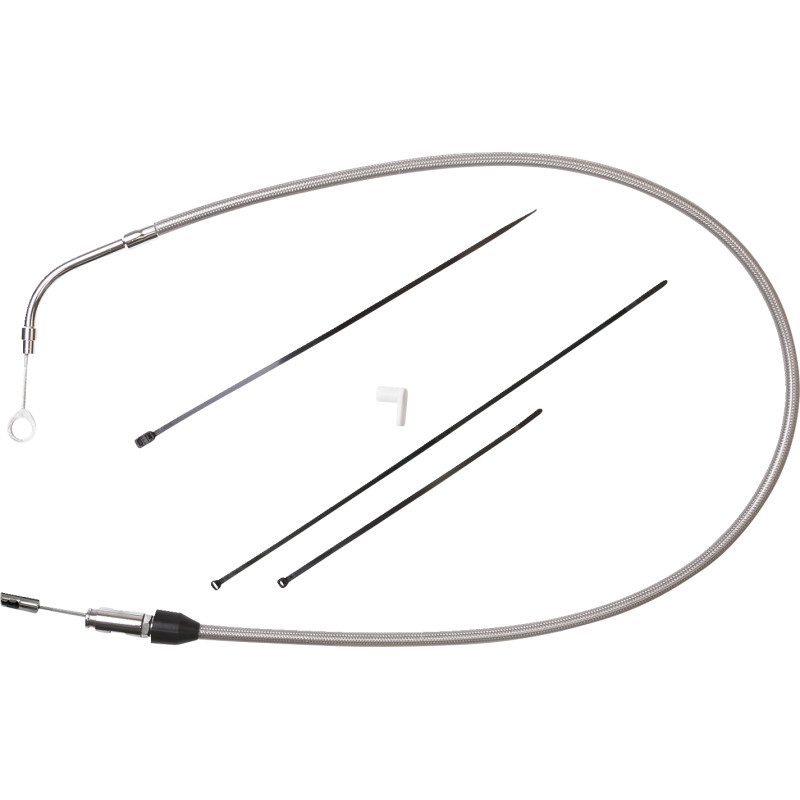 Quick Connect Braided Upper Clutch Cable - 39in.