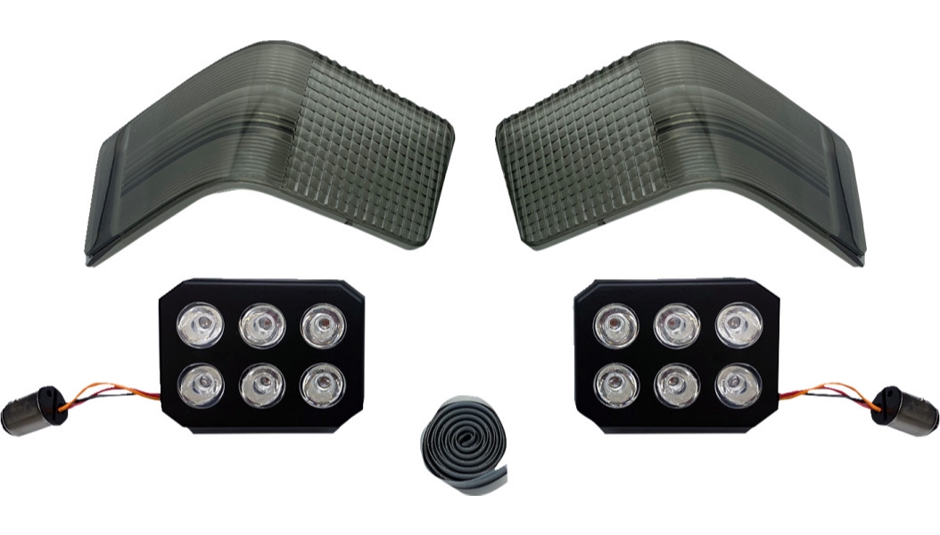 LED Tour-Pak Run/Brake Lights with Lenses - Smoke