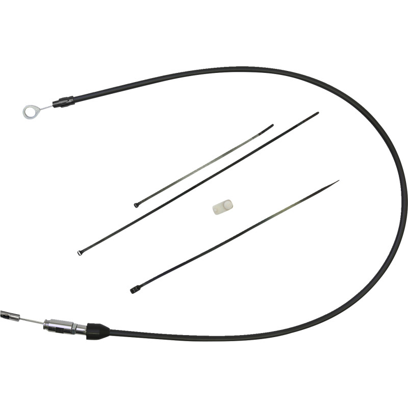 Quick Connect Braided Upper Clutch Cable - 38in. - Black/Black