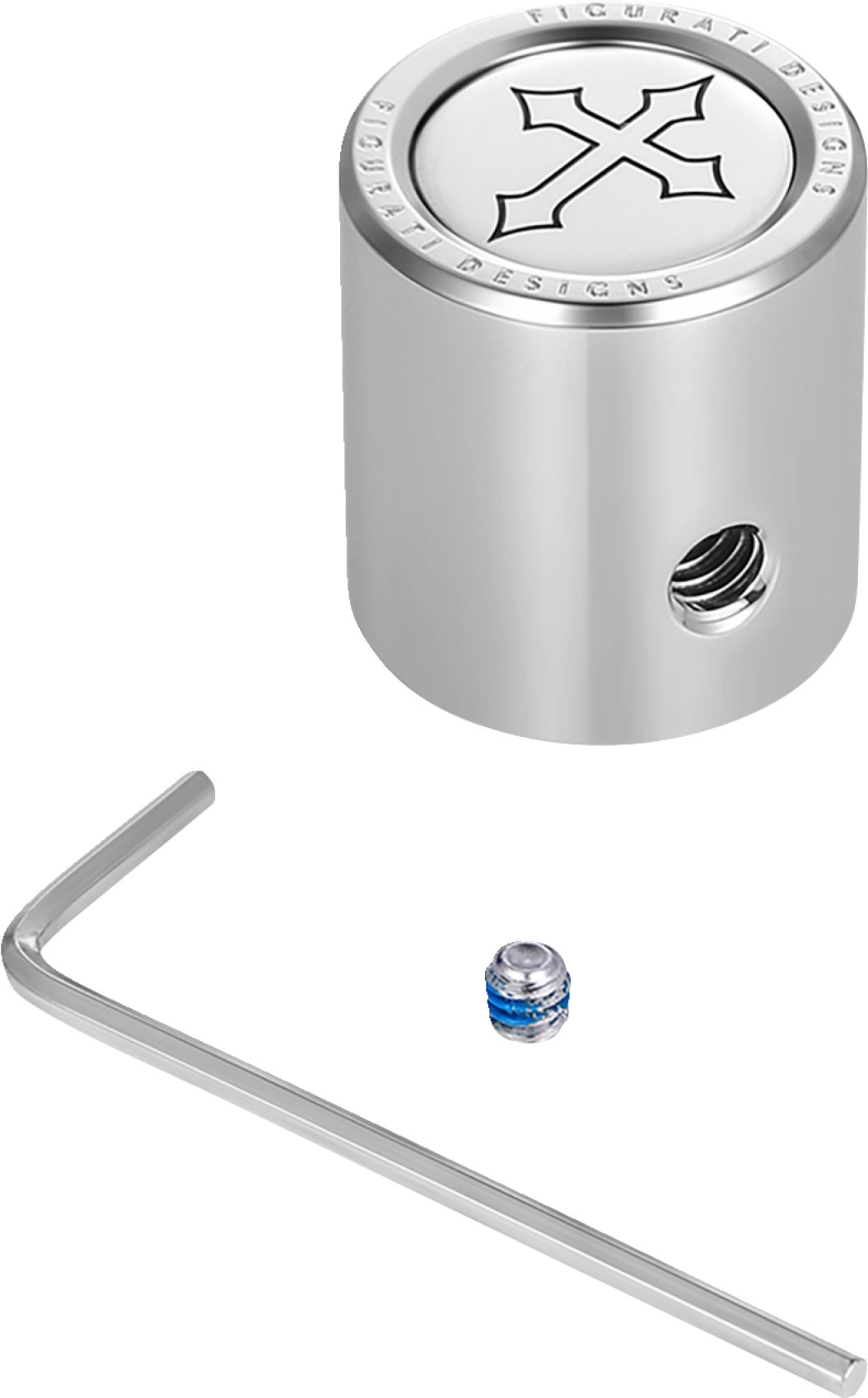 Heel-Toe Shifter Cover - Stainless Steel with Cross