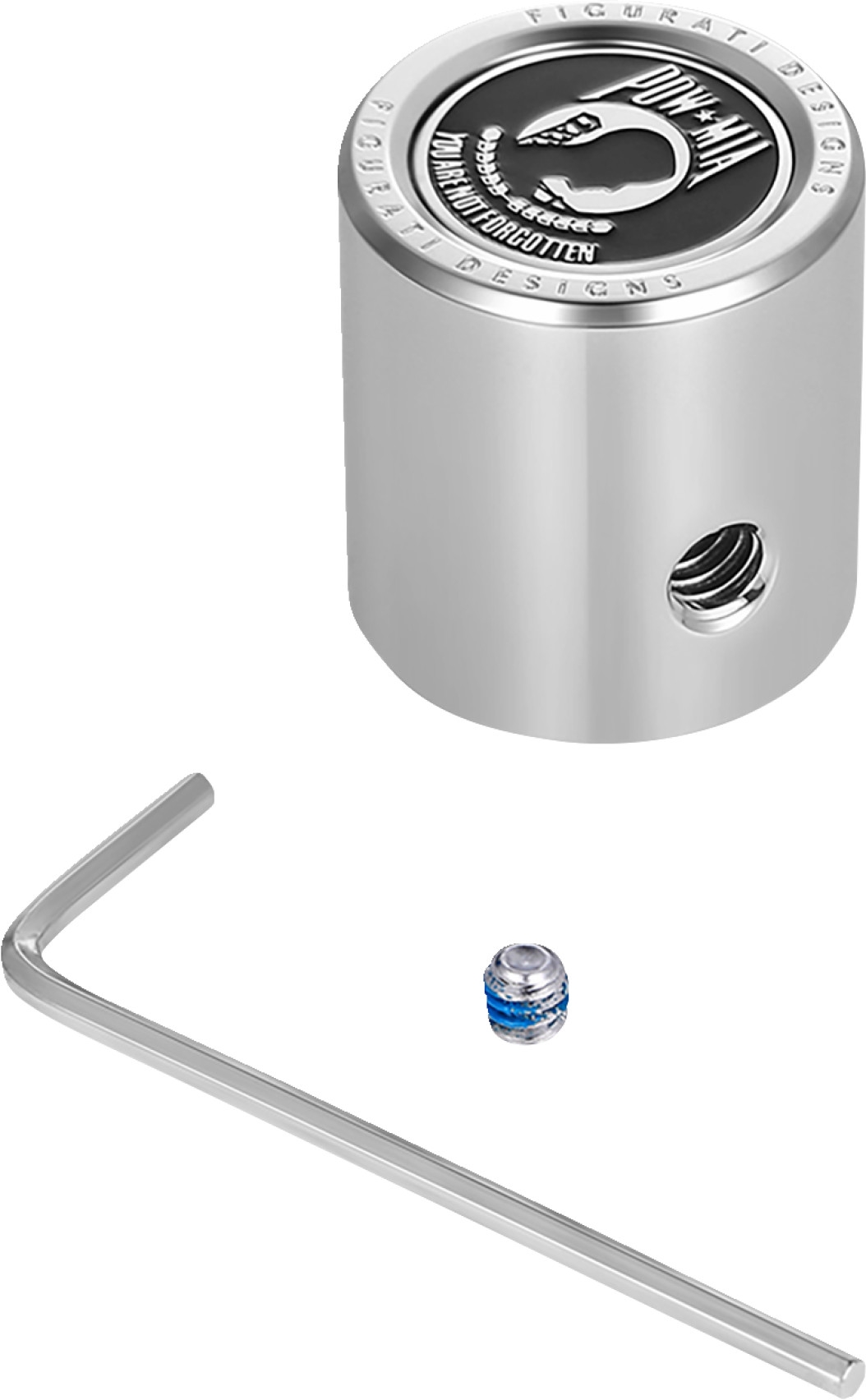 Heel-Toe Shifter Cover - Stainless Steel with POW MIA