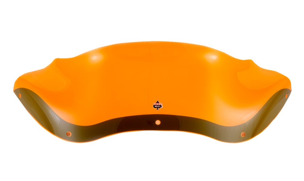 Flare Windshield - 8in. - Orange Ice