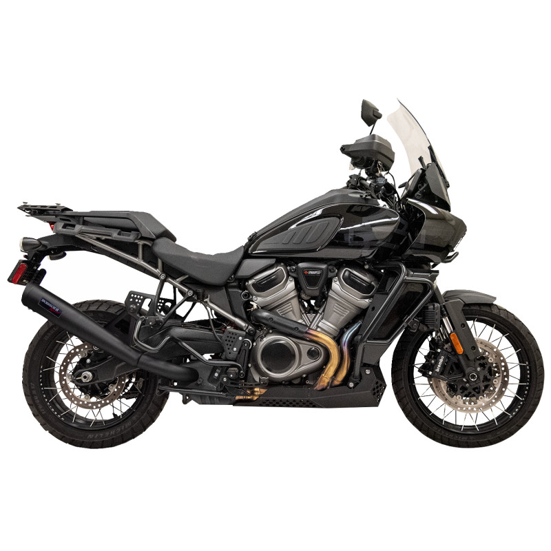 4in. Stainless Steel Slip-On Mufflers - Black