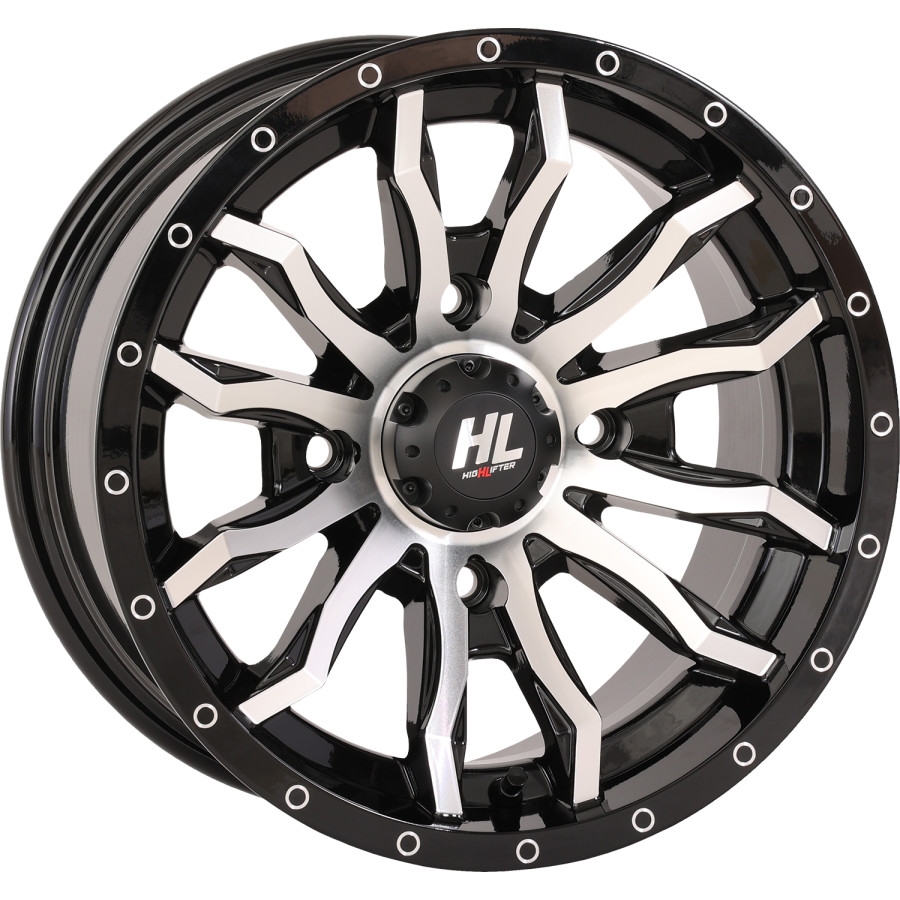 HL21 Front/Rear Wheel - 14x7 - 4+3 Offset - 4/137 - Gloss Black/Machined