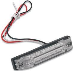 Rectangle 4in. 6 LED Trailer Light - Red with Clear Lens