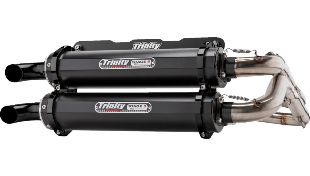 Stage 5 Dual Exhaust System - Black