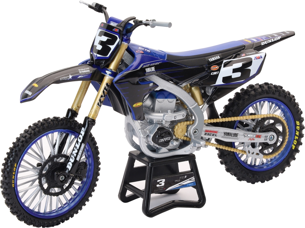 1:12 Scale Yamaha Team YZ450F Yamaha Team ELI Tomac #3 W/#1 SX/MX