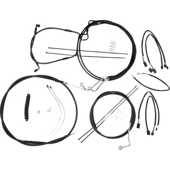 XR Black Dot Handlebar Installation Kit - 15in-17in. - Black Fittings