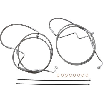 XR Stainless Dot Handlebar Installation Kit- 12in-14in. - Chrome Fittings