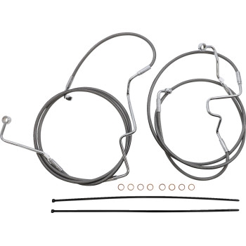 XR Stainless Dot Handlebar Installation Kit - 15in-17in. - Chrome Fittings