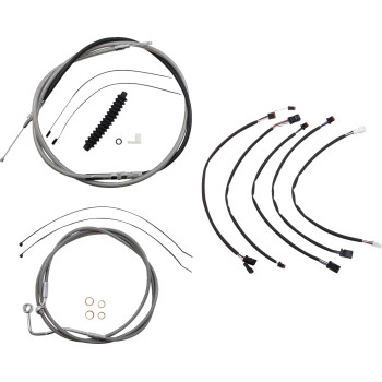 XR Stainless Dot Handlebar Installation Kit - 15in-17in. - Chrome Fittings