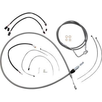 XR Stainless Dot Handlebar Installation Kit - 15in-17in. - Chrome Fittings