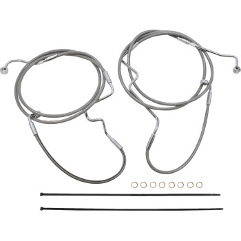 XR Stainless Dot Handlebar Installation Kit - 15in-17in. - Chrome Fittings