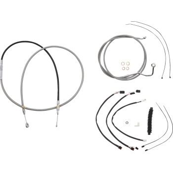 XR Stainless Dot Handlebar Installation Kit - 15in-17in. - Chrome Fittings