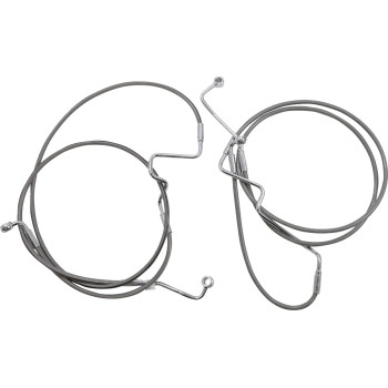 XR Stainless Dot Handlebar Installation Kit - 15in-17in. - Chrome Fittings