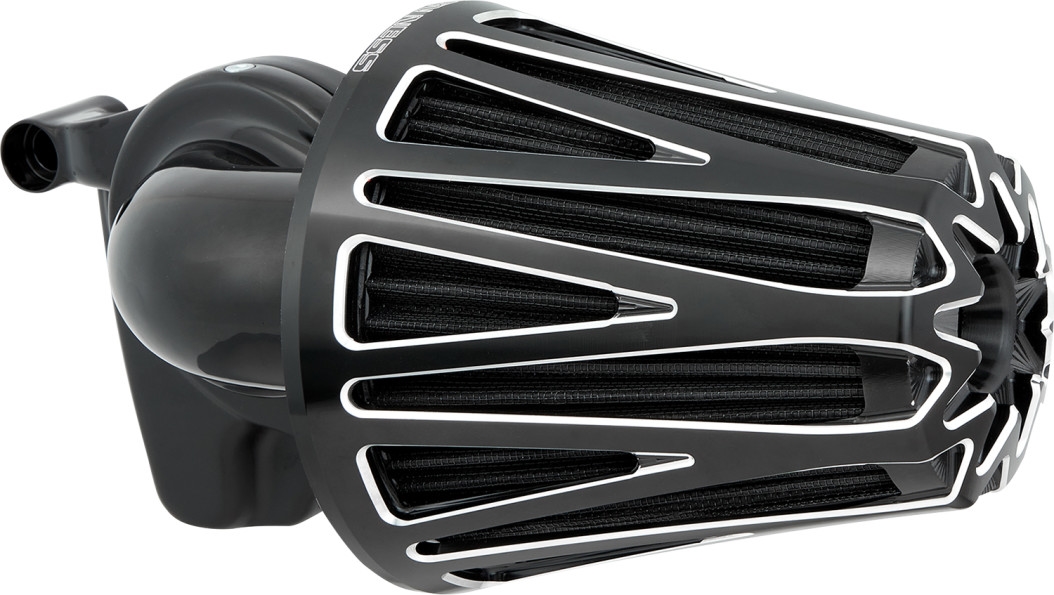 Monster Sucker Air Cleaner Kit with Cover - CrossFire/Black with Machined Accents
