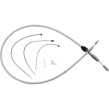 Alternate Length Sterling Chromite Quick Connect Braided Upper Clutch Cable - 42in.