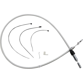 Alternate Length Sterling Chromite Quick Connect Braided Upper Clutch Cable - 46in.