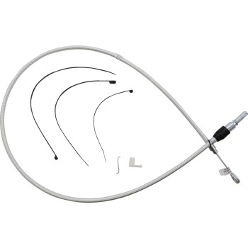 Alternate Length Sterling Chromite Quick Connect Braided Upper Clutch Cable - 48in.