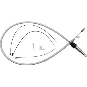 Alternate Length Sterling Chromite Quick Connect Braided Upper Clutch Cable - 36in.
