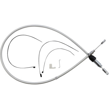 Alternate Length Sterling Chromite Quick Connect Braided Upper Clutch Cable - 40in.