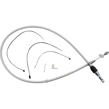 Alternate Length Sterling Chromite Quick Connect Braided Upper Clutch Cable - 42in.