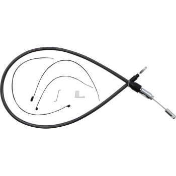 Alternate Length Black Pearl Quick Connect Braided Upper Clutch Cable - 36in.