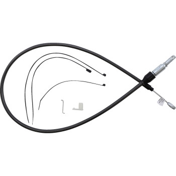 Alternate Length Black Pearl Quick Connect Braided Upper Clutch Cable - 38in.