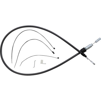 Alternate Length Black Pearl Quick Connect Braided Upper Clutch Cable - 40in.