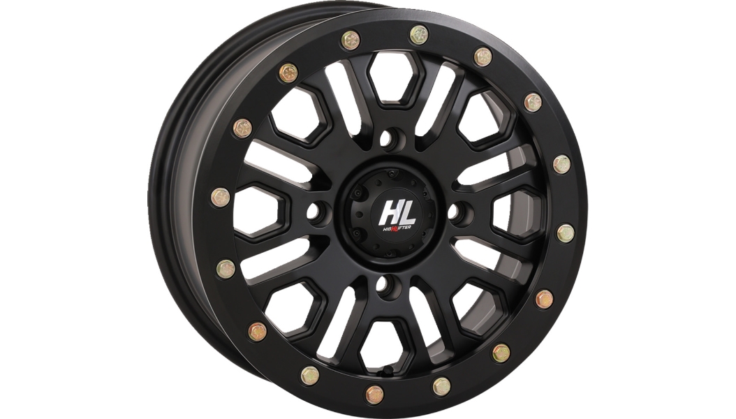 HL23 Beadlock Front/Rear Wheel - 14x7 - 5+2 Offset - 4/137 - Matte Black