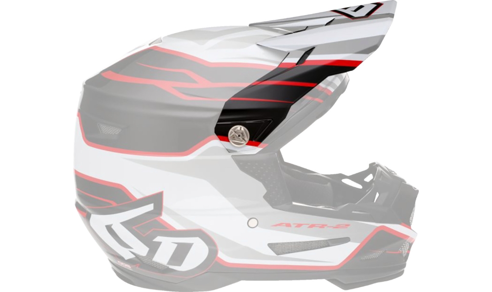Visor for ATR-2 Helmet - Phase White/Red